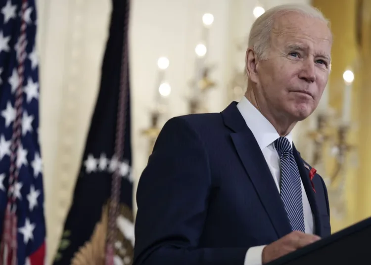 WASHINGTON, DC - DECEMBER 01: U.S. President Joe Biden delivers remarks to commemorate World AIDS Day at the White House on December 01, 2021 in Washington, DC. Biden announced the launch of the new National HIV/AIDS Strategy which aims to accelerate efforts to end HIV in the United States by 2030. (Photo by Anna Moneymaker/Getty Images)