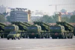 FORMACIÓN DE MISILES NUCLEARES DEL DESFILE MILITAR DEL DÍA NACIONAL DE CHINA