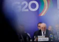 Brazil's President Luiz Inacio Lula da Silva speaks during the meeting of the opening of the G20 sherpa and finance tracks joint session in Brasilia at the Itamaraty Palace in Brasilia, Brazil December 13, 2023. REUTERS/Adriano Machado
