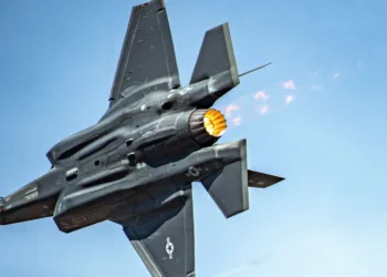 U.S. Air Force Maj. Kristin Wolfe performs a demonstration in the F-35A Lightning II during at the Reno Air Races in Reno, Nevada, September 19, 2021. The F-35 Lightning II Demonstration Team is based out of Hill Air Force Base, Utah. (U.S. Air Force photo by Tech. Sgt. Nicolas Myers)