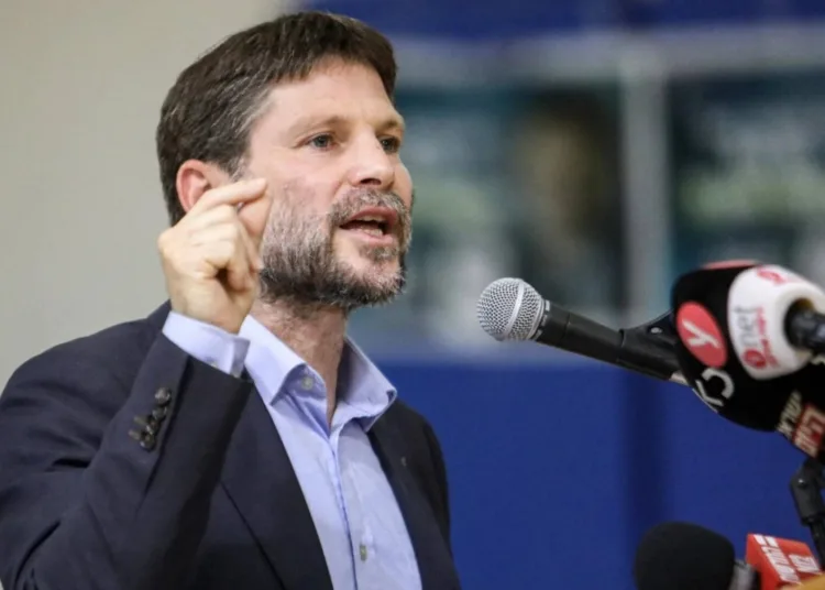 Bezalel Smotrich, ministro de finanzas israelí. Créditos: AFP