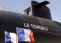 submarino nuclear de misiles balísticos de la clase Le Triomphant de la Marine Nationale