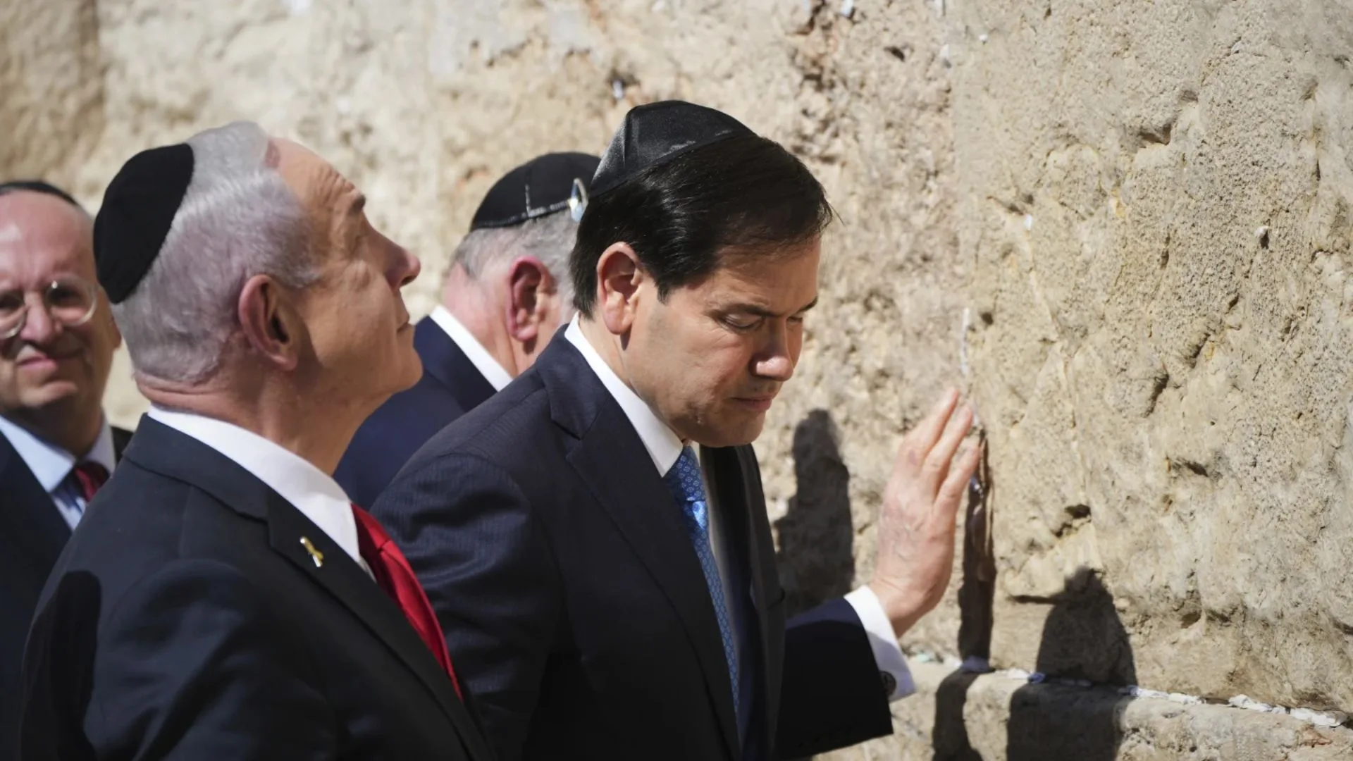 El secretario de Estado de Estados Unidos, Marco Rubio, en Israel con el primer ministro Benjamin Netanyahu