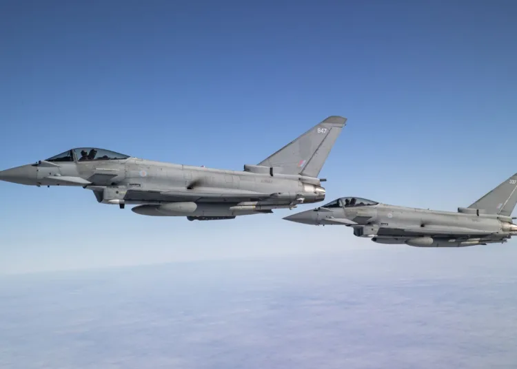 Typhoon MalvinaCréditos: Ministerio de defensa británico/Real Fuerza Aérea s