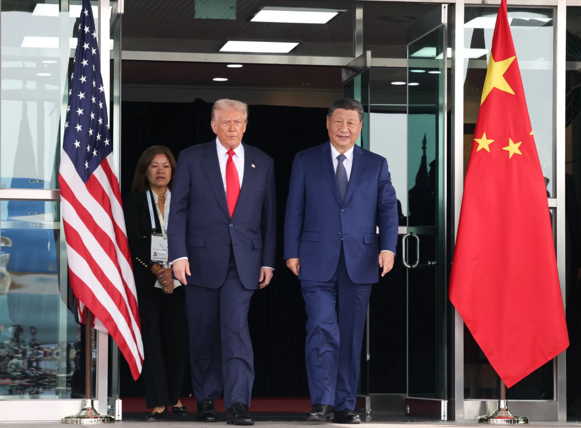 Presidente de Estados Unidos, Donald Trump, junto al presidente de China, Xi Jinping