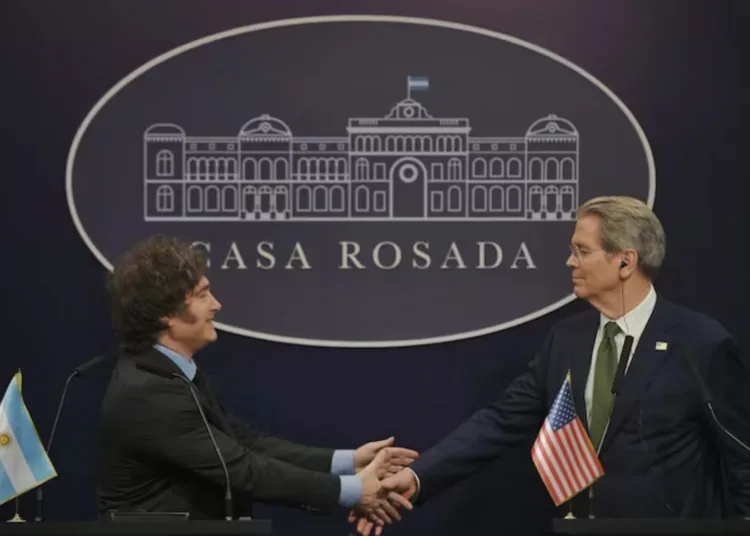 Conferencia de Javier Milei y Scott Bessent, secretario del Tesoro de EE.UU. en Casa Rosada
Walter Carrera/ Presidencia