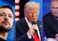 Zelenski, Trump y Putin