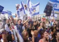 Festejos en Tel Aviv por la liberación de los rehenes en Israel. Créditos: Dana Reany