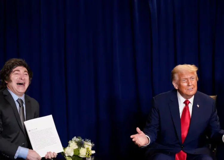 Trump y Milei, este martes en el marco de la Asamblea General de la ONU, en Nueva York.