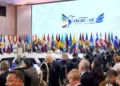 Cumbre UE-CELAC en Santa Marta, Colombia, el 9 de noviembre.
Presidencia de Colombia