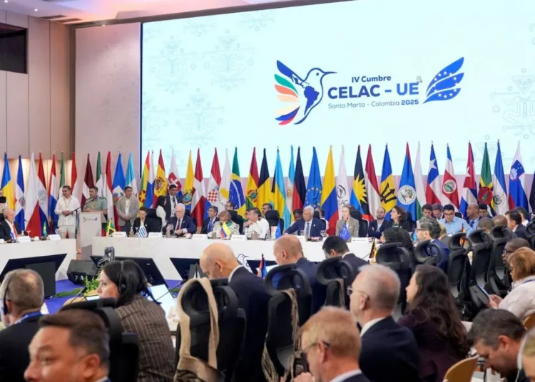Cumbre UE-CELAC en Santa Marta, Colombia, el 9 de noviembre.
Presidencia de Colombia