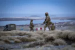 Ejercicios militares en las Islas Malvinas. Crédito: BFSAI