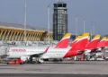 Aviones en tierra en el Aeropuerto Simón Bolivar en Maiquetía, Venezuela Juan BARRETO / AFP