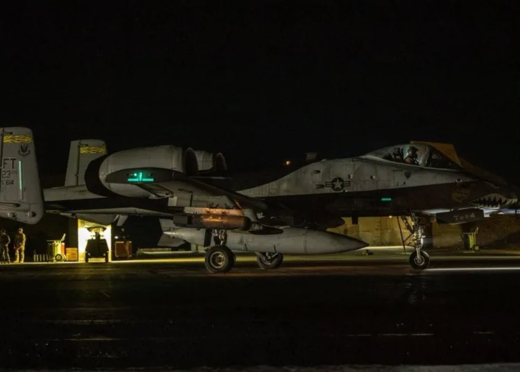 A-10C Thunderbolt II de la Fuerza Aérea de EE.UU. Crédito: CENTCOM