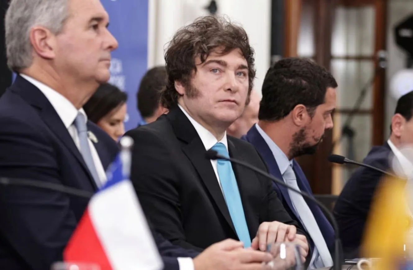 El presidente argentino Javier Milei en la Cumbre del Mercosur. Crédito: Mercosur