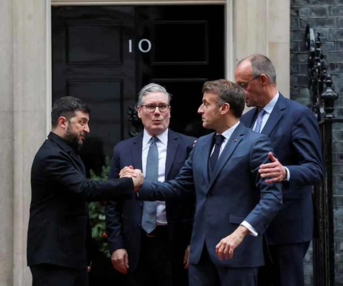 Zelenski con líderes europeos