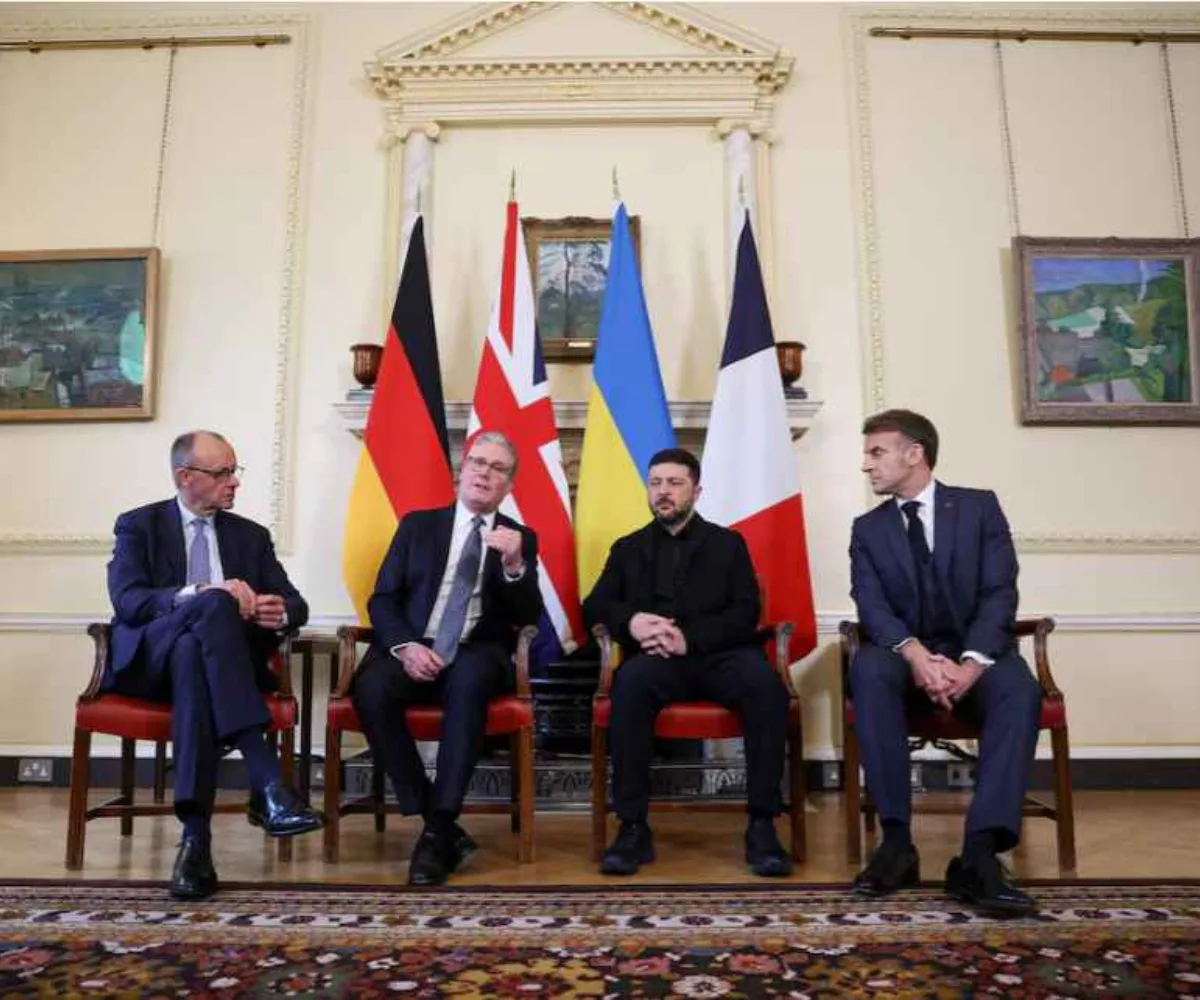 Volodímir Zelenski con presidentes europeos