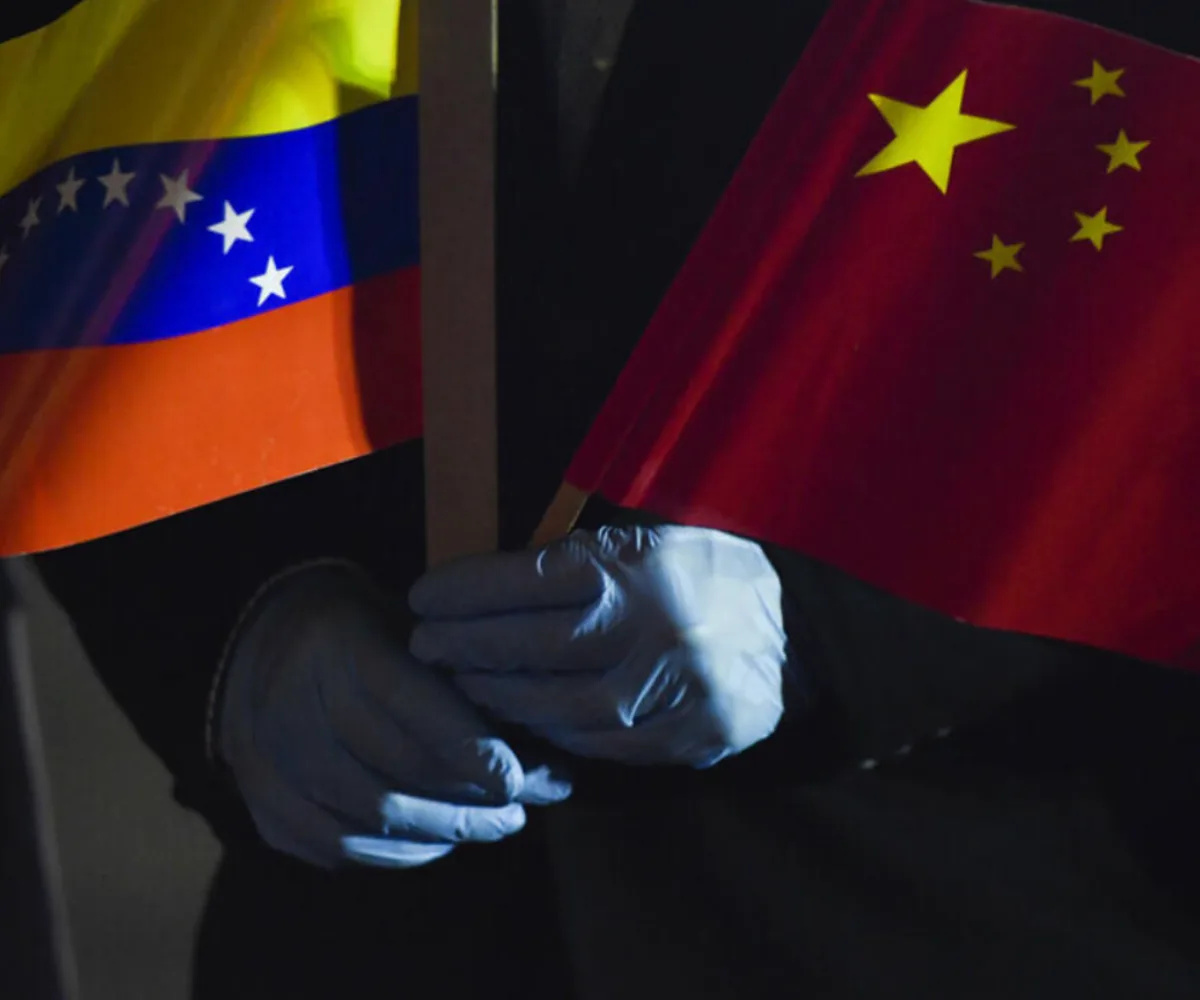 Banderas de Chile y Venezuela