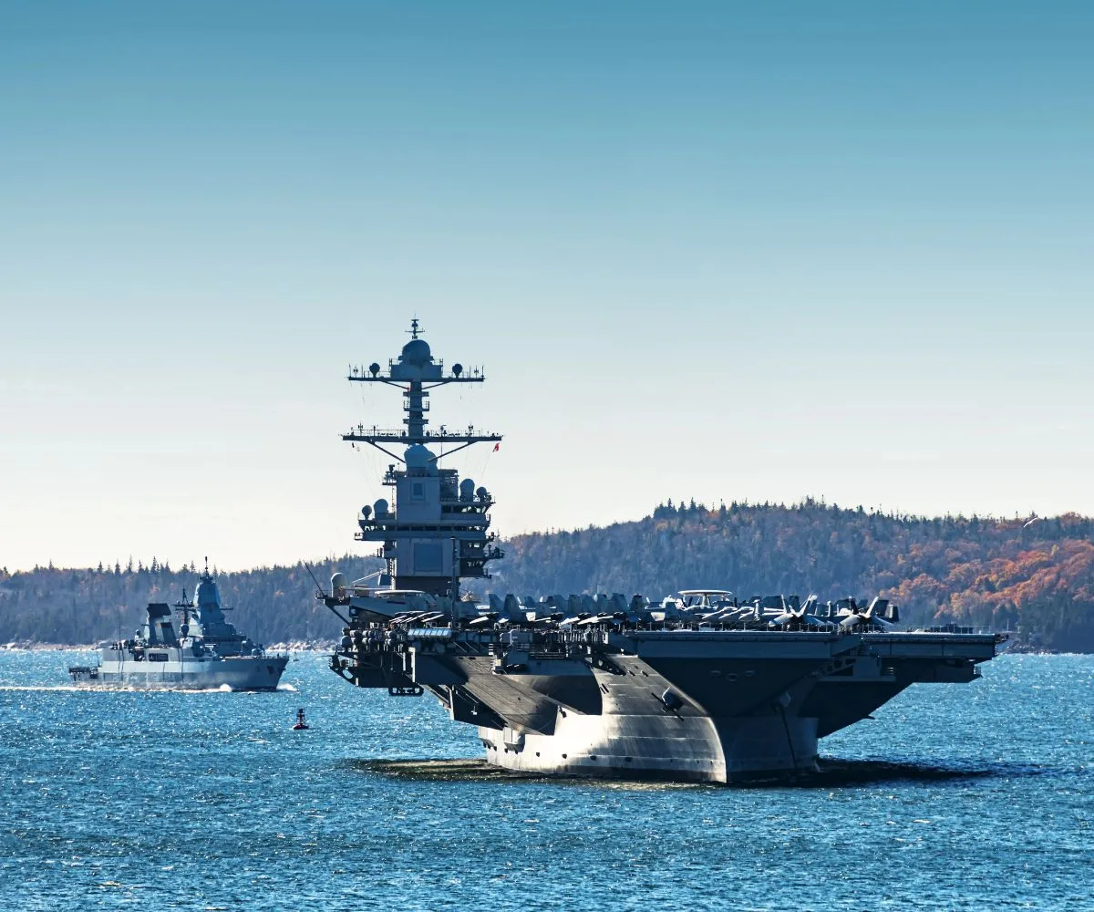 portaaviones USS Gerald Ford. Créditos: telemundonuevainglaterra