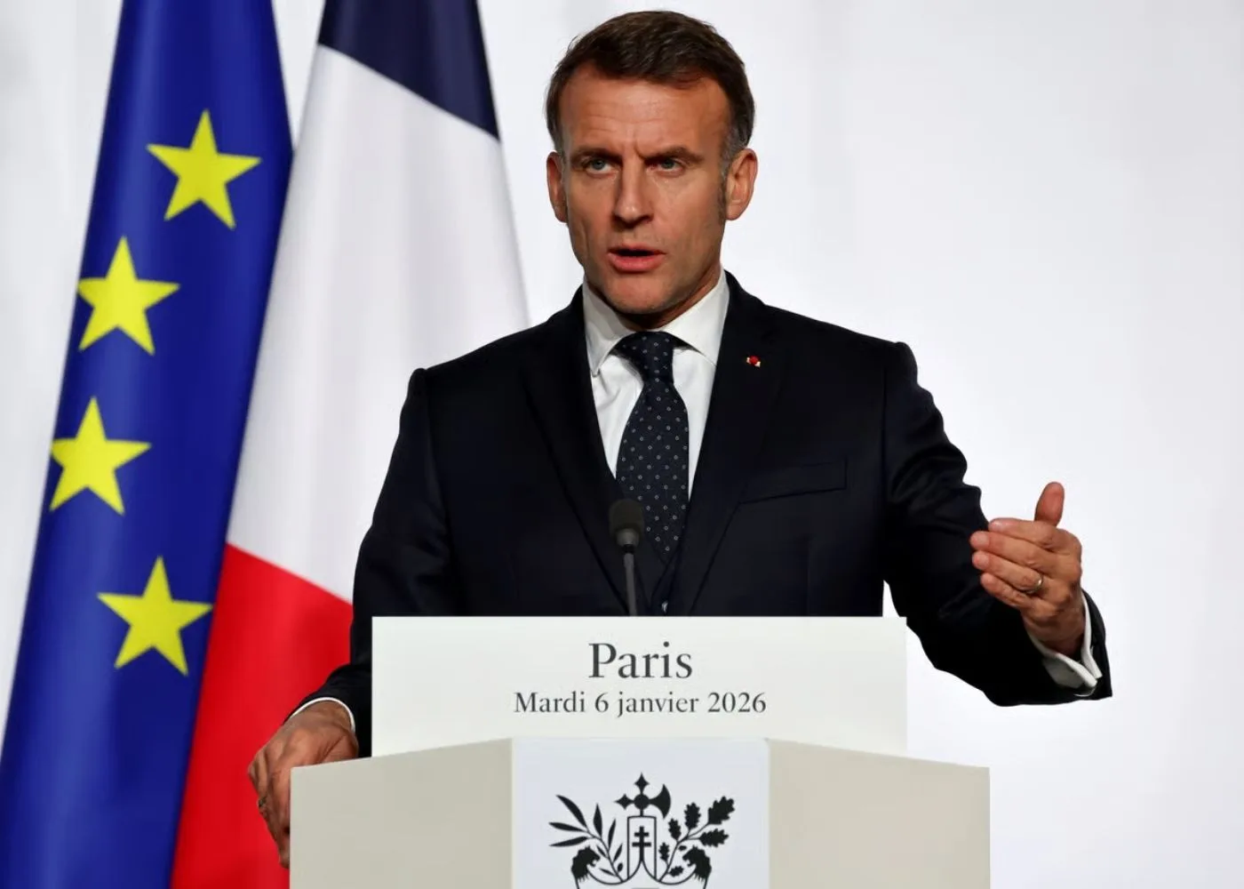 Emmanuel Macron, presidente de Francia