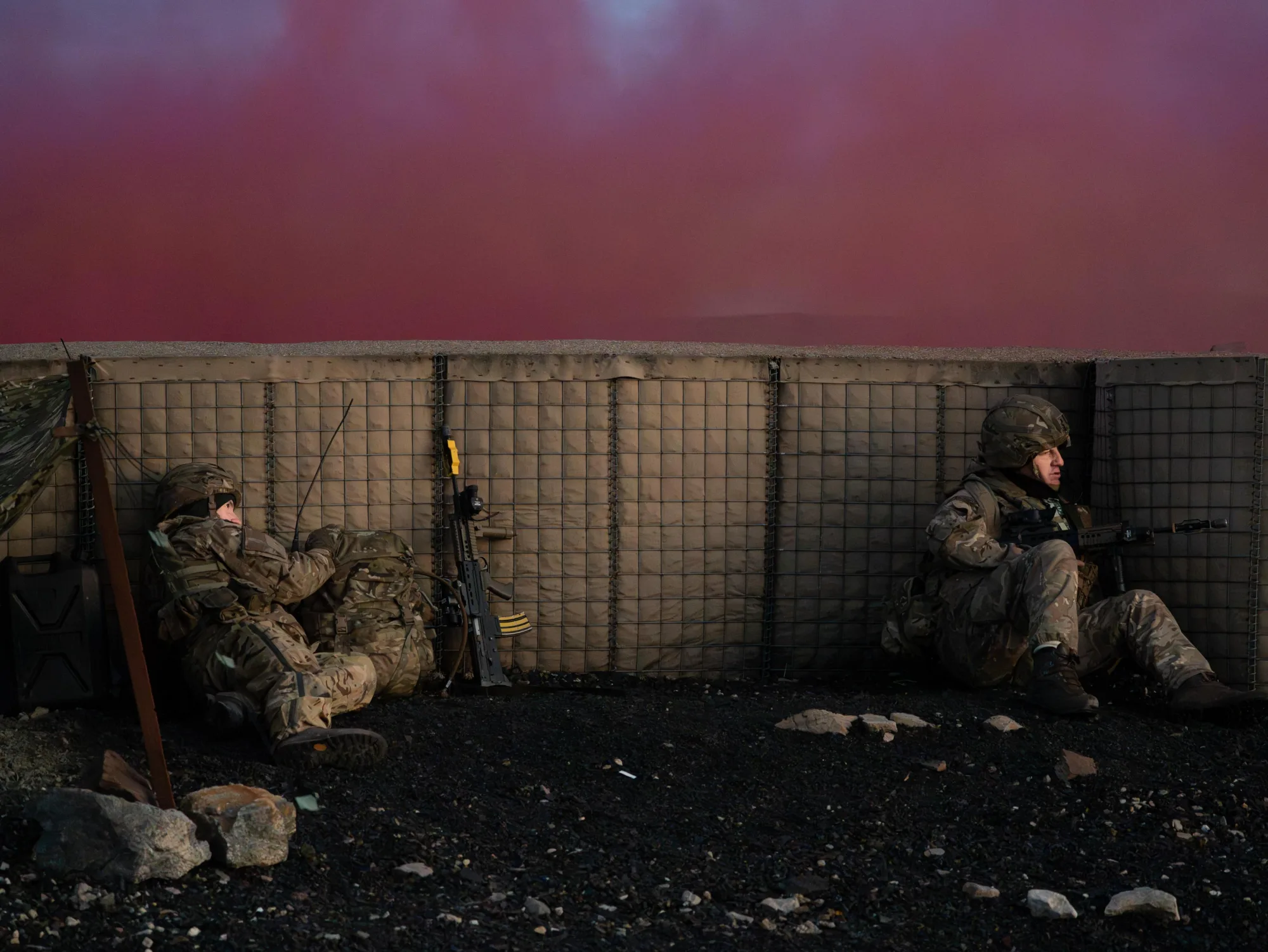 Regimiento de la Real Fuerza Aérea Auxiliar se despliega en las Islas Malvinas para entrenamiento.