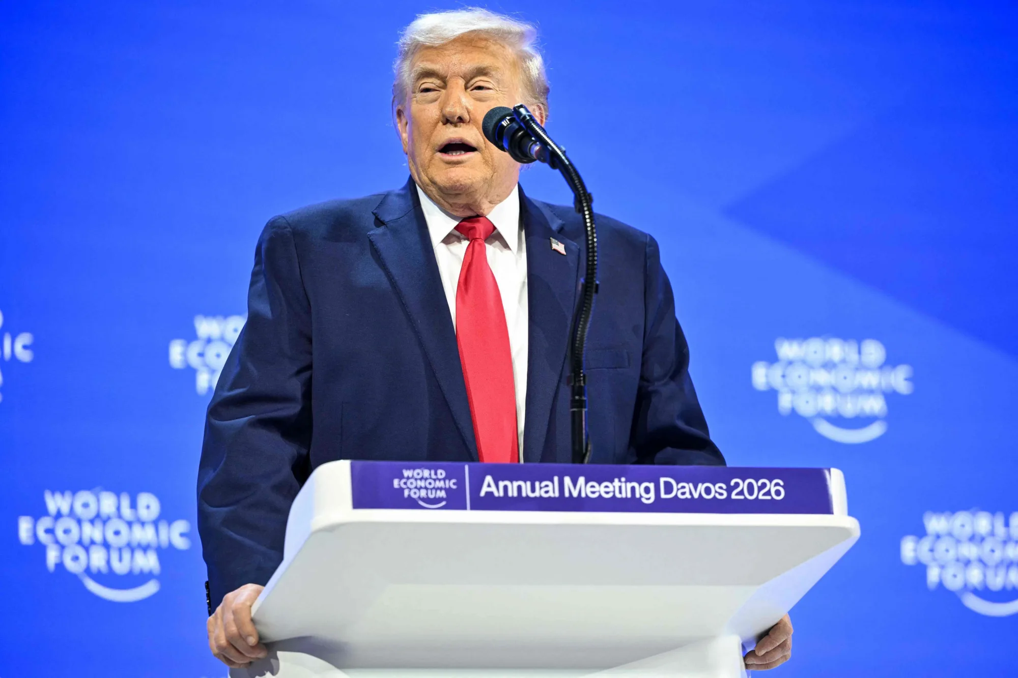 Donald Trump en Davos, Suiza. 21 de enero del año 2026. Créditos: CNN