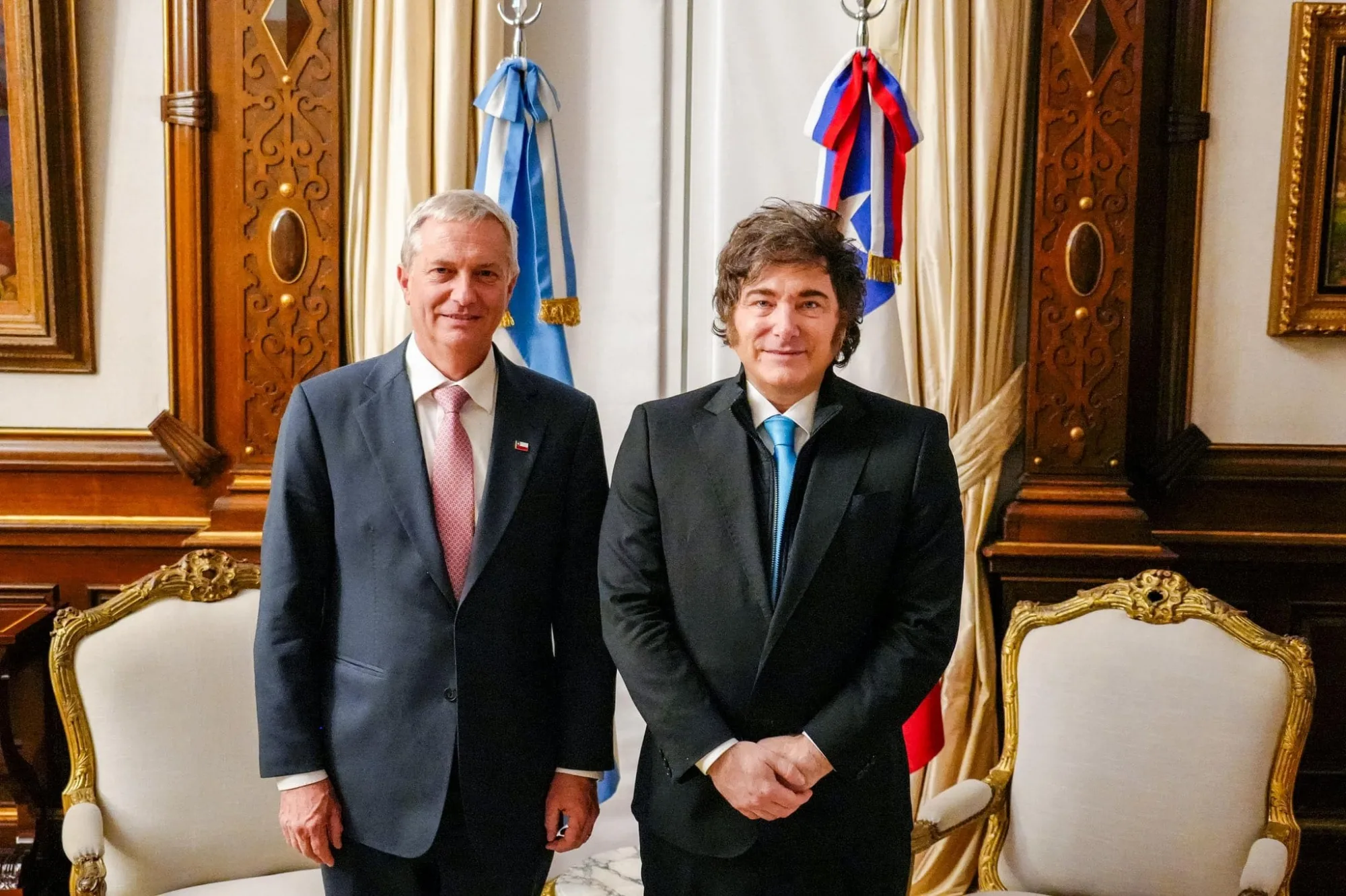 Jose Antonio Kast y Javier Milei