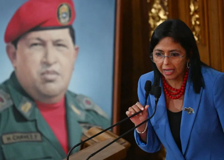 Delcy Rodríguez. Crédito: CNN