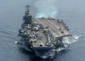El USS Abraham Lincoln está próximo a llegar al Mar Arábigo (área CENTCOM). Créditos: Open Source Intel (@Osint613)