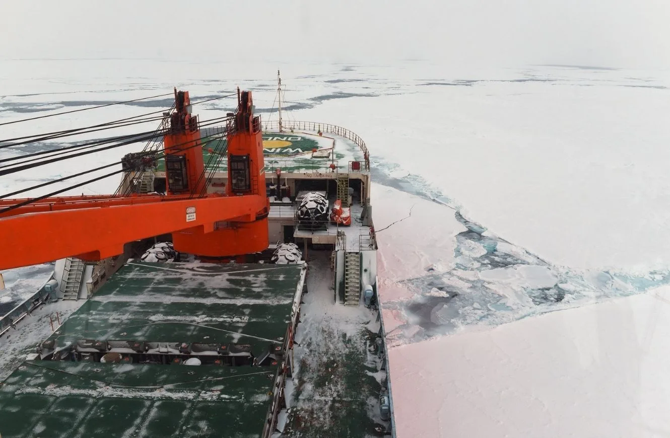 buque rompehielos ruso "Akademik Tryoshnikov". Crédito: Instituto de Investigaciones Científicas sobre el Ártico y la Antártica (IICAA) de Rusia