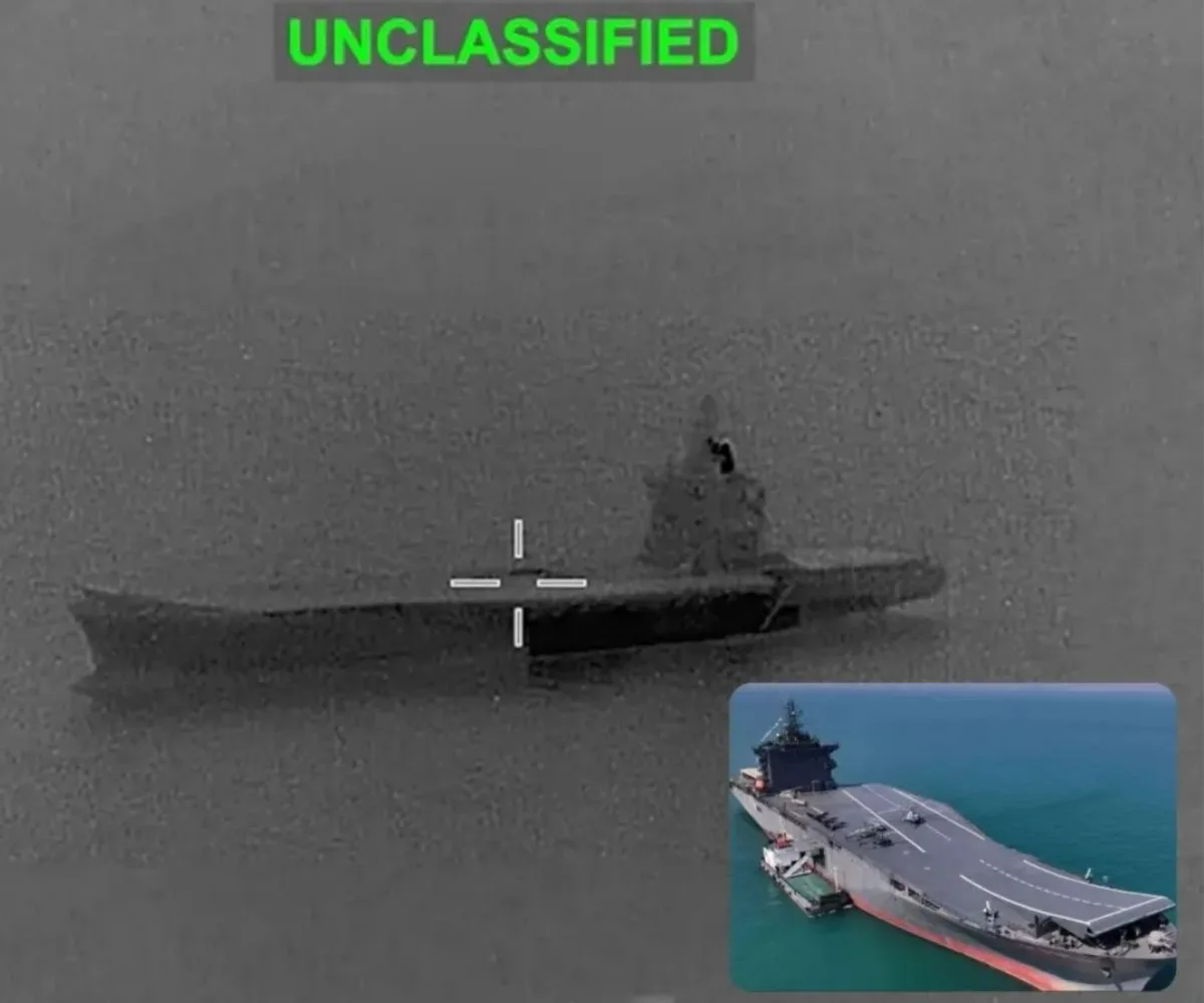 El buque portadrones de Irán