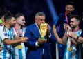 Claudio "Chiqui" Tapia, presidente de la Asociación del Fútbol Argentino, campeona mundial en Qatar 2022. Aníbal Greco - LA NACIÓN