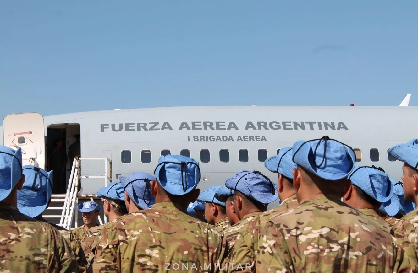 Fuerza Tarea 61 Argentina en Chipre en el año 2023. Crédito: Zona Militar