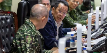 El ministro de Defensa Nacional, Wellington Koo, declaró el 30 de diciembre de 2025 que las acciones provocadoras del EPL amenazan la estabilidad regional y el tráfico civil. Créditos: MND R.O.C.