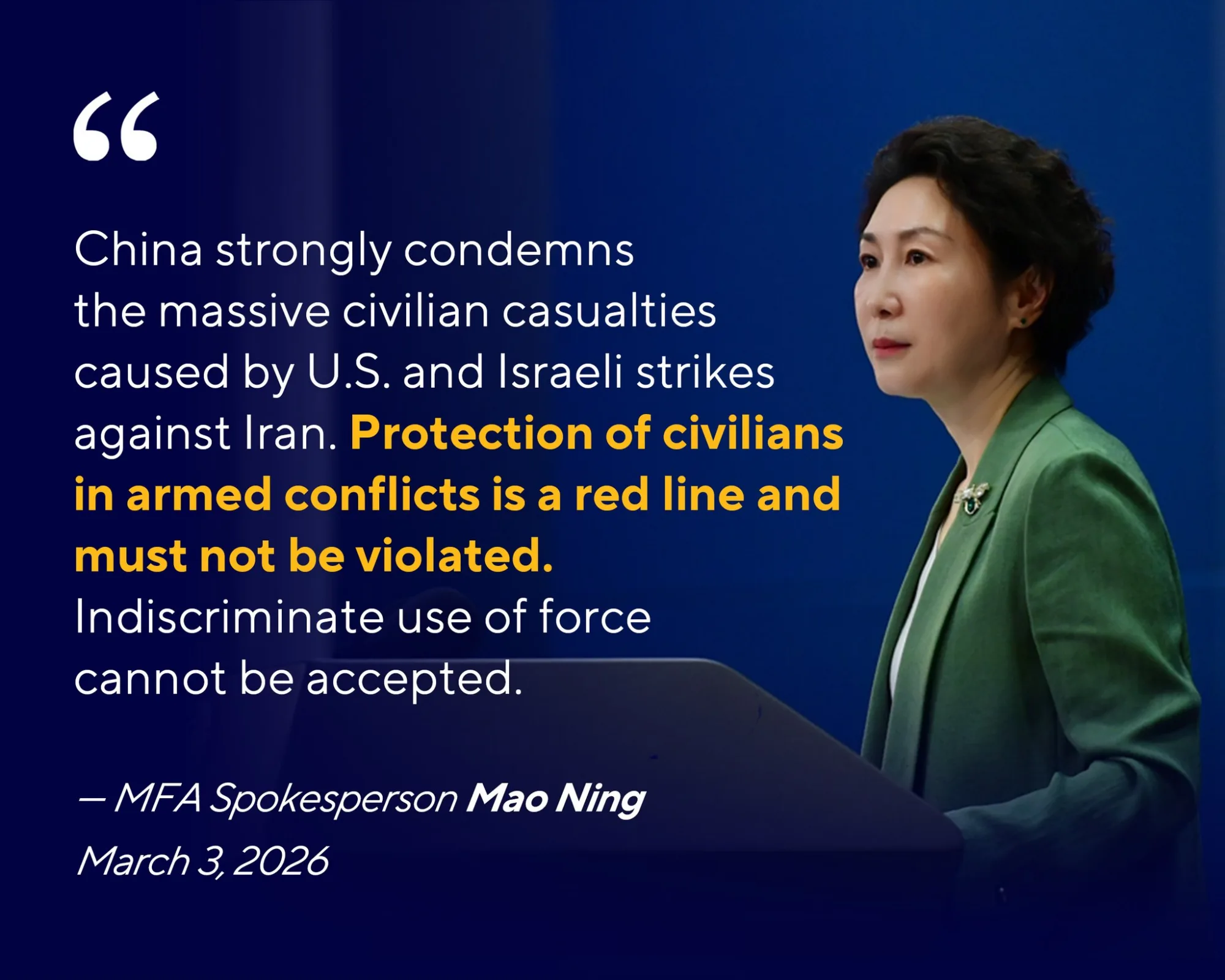 Portavoz del Ministerio de Asuntos Exteriores de China