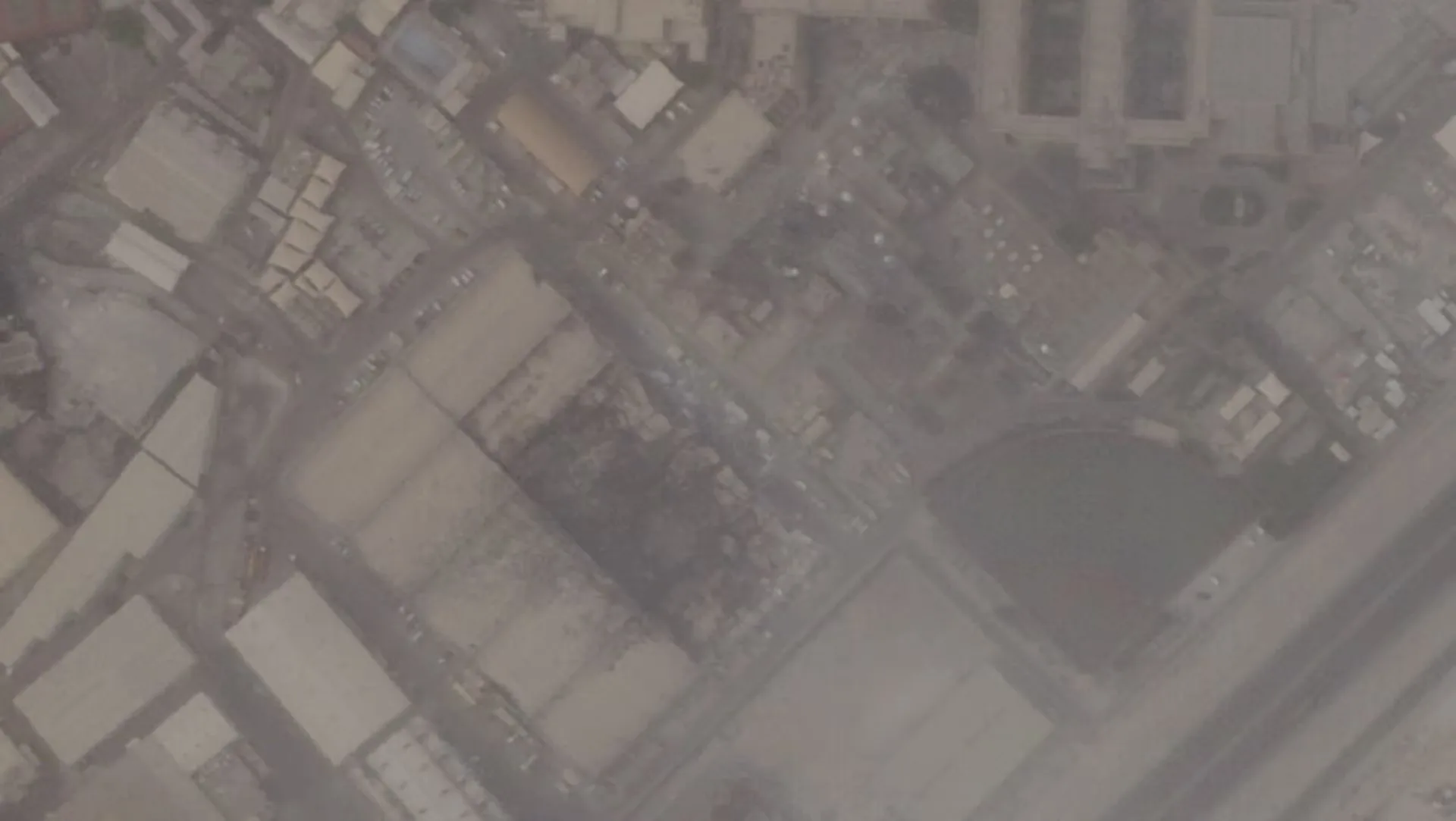 Daños en la base naval de la Quinta Flota de EE. UU., tras los ataques iraníes, en Manama (Bahrein), el 1 de marzo. Créditos: Planet Labs PBC