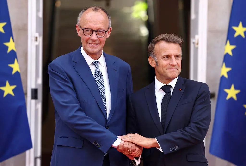 Friederich Merz y Emmanuel Macron