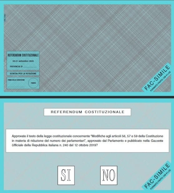 Italia, recorte de parlamentarios: cómo y cuándo se vota el referéndum