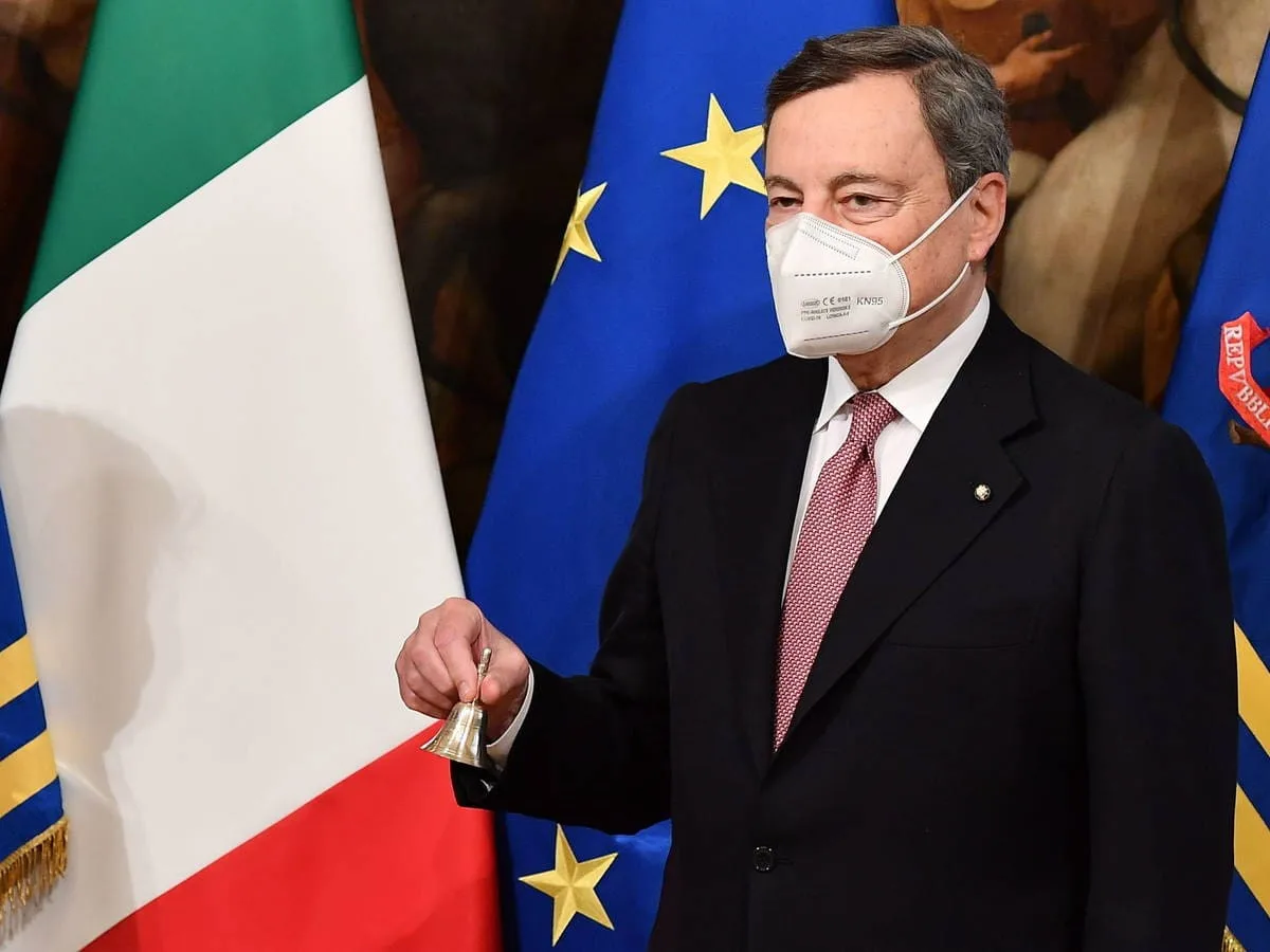 Draghi jura su cargo como nuevo primer ministro de Italia