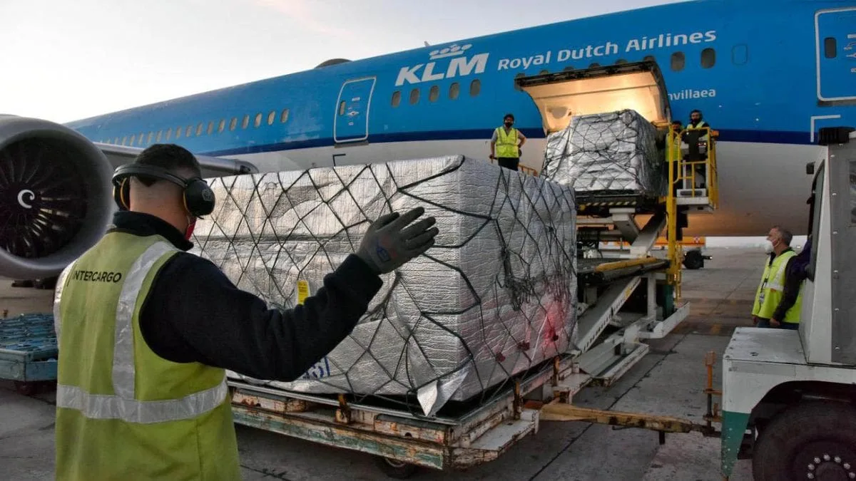 Llegaron a Argentina 850.000 vacunas del fondo COVAX