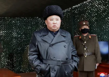 Photo released by Korean Central News Agency
