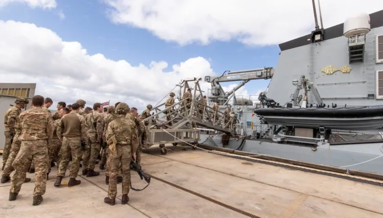 Imagen del ejercicio militar Cape Bayonet del Reino Unido