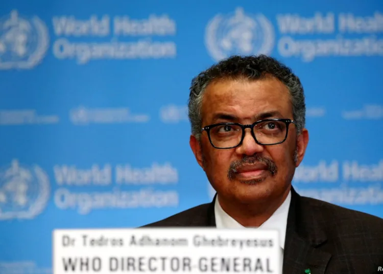 Director General of the World Health Organization (WHO) Tedros Adhanom Ghebreyesus speaks during a news conference on the situation of the coronavirus (COVID-2019), in Geneva, Switzerland, February 28, 2020. REUTERS/Denis Balibouse