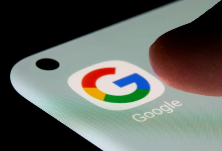 FILE PHOTO: Google app is seen on a smartphone in this illustration taken, July 13, 2021. REUTERS/Dado Ruvic/Illustration/File Photo