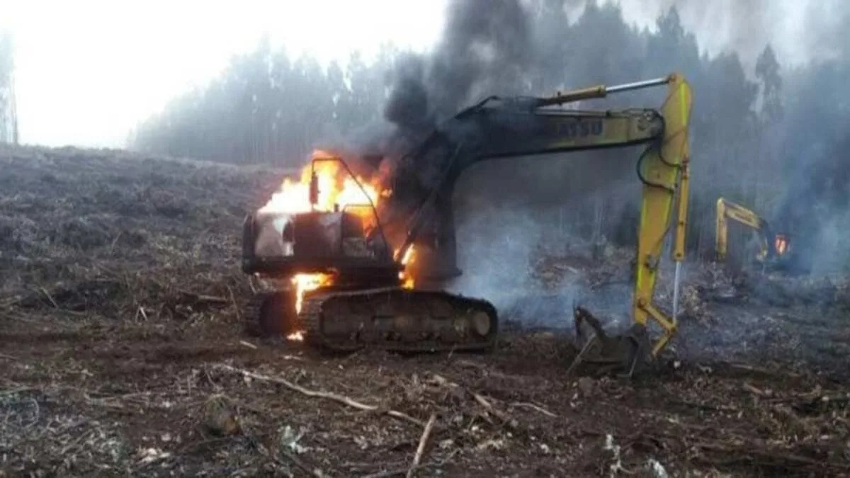 Nuevos incendios y ataques terroristas en la región de La Araucanía, Chile