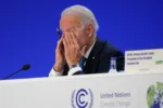 GLASGOW, SCOTLAND - NOVEMBER 02: US President Joe Biden listens to the speakers during the World Leaders' Summit "Accelerating Clean Technology Innovation and Deployment" session on day three of COP26 on November 02, 2021 in Glasgow, Scotland. COP26 is the 2021 climate summit in Glasgow. It is the 26th "Conference of the Parties" and represents a gathering of all the countries signed on to the U.N. Framework Convention on Climate Change and the Paris Climate Agreement. The aim of this year's conference is to commit countries to net zero carbon emissions by 2050. (Photo by Ian Forsyth/Getty Images)
