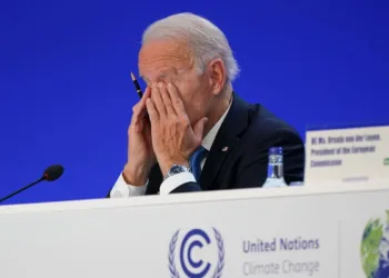 GLASGOW, SCOTLAND - NOVEMBER 02: US President Joe Biden listens to the speakers during the World Leaders' Summit "Accelerating Clean Technology Innovation and Deployment" session on day three of COP26 on November 02, 2021 in Glasgow, Scotland. COP26 is the 2021 climate summit in Glasgow. It is the 26th "Conference of the Parties" and represents a gathering of all the countries signed on to the U.N. Framework Convention on Climate Change and the Paris Climate Agreement. The aim of this year's conference is to commit countries to net zero carbon emissions by 2050. (Photo by Ian Forsyth/Getty Images)