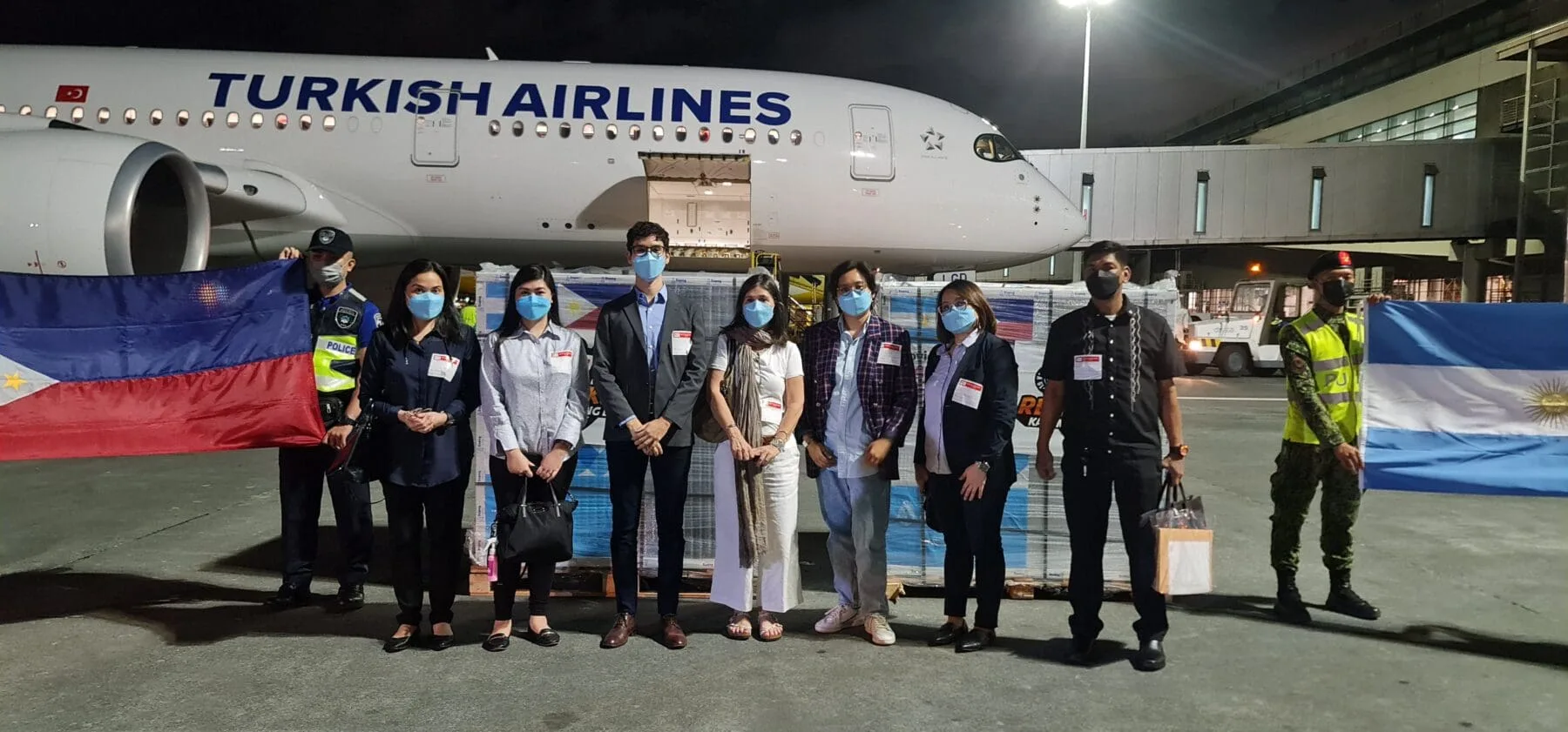 Filipinas recibió las 500.000 vacunas donadas por Argentina