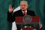 CIUDAD DE MÉXICO, 20DICIEMBRE2021.- Andrés Manuel López Obrador, presidente de México, encabezó la conferencia mañanera de este lunes donde junto a su gabinete de seguridad, integrado por Rosa Icela Rodríguez, titular de la Secretaría de Seguridad y Protección Ciudadana (SSPC), Luis Cresencio Sandoval, titular de la Defensa, Rafael Ojeda, secretario de Marina, Luis Bucio, comandante de la Guardia Nacional y Ricardo Sheffield, titular de la PROFECO, presentaron el informe de seguridad durante los tres años de gobierno del mandatario mexicano. Posteriormente se entregará el Águila Azteca al canciller de Francia. FOTO: DANIEL AUGUSTO /CUARTOSCURO.COM