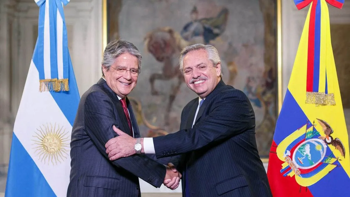 El presidente de Ecuador, Guillermo Lasso, visita la Argentina